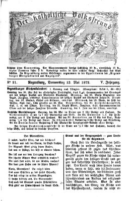 Der katholische Volksfreund Donnerstag 23. Mai 1872