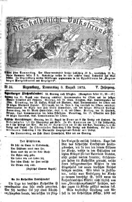 Der katholische Volksfreund Donnerstag 8. August 1872