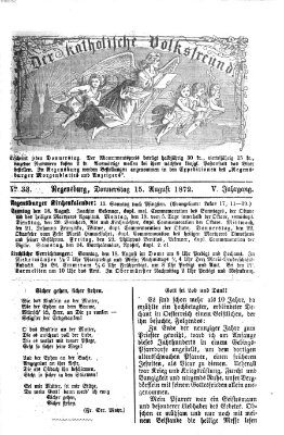 Der katholische Volksfreund Donnerstag 15. August 1872