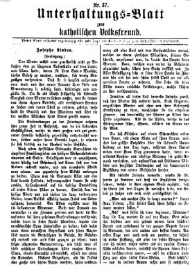 Der katholische Volksfreund Donnerstag 12. September 1872