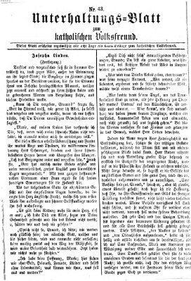 Der katholische Volksfreund Donnerstag 24. Oktober 1872