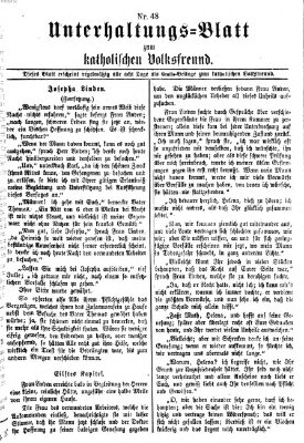 Der katholische Volksfreund Donnerstag 28. November 1872