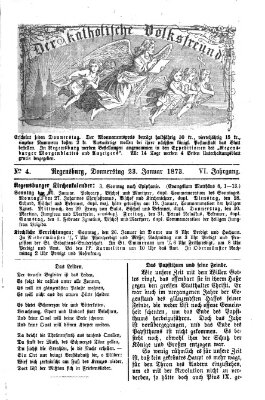 Der katholische Volksfreund Donnerstag 23. Januar 1873