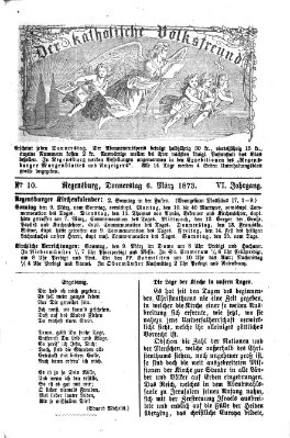 Der katholische Volksfreund Donnerstag 6. März 1873