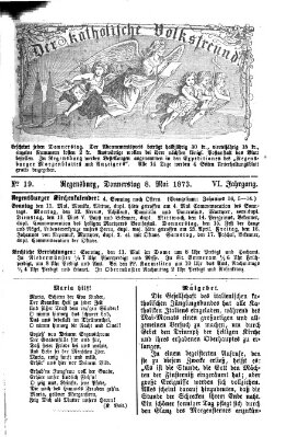 Der katholische Volksfreund Donnerstag 8. Mai 1873