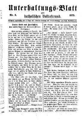 Der katholische Volksfreund Donnerstag 30. Januar 1873