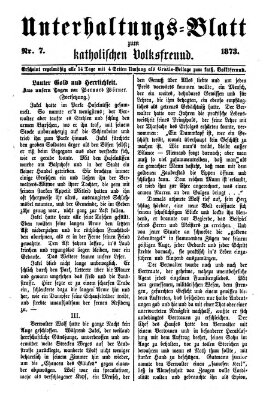 Der katholische Volksfreund Donnerstag 27. März 1873