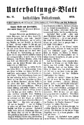 Der katholische Volksfreund Donnerstag 22. Mai 1873