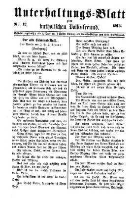 Der katholische Volksfreund Donnerstag 5. Juni 1873