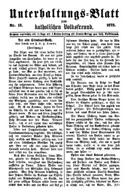 Der katholische Volksfreund Donnerstag 19. Juni 1873