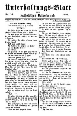 Der katholische Volksfreund Donnerstag 3. Juli 1873