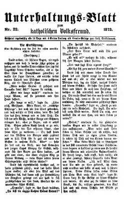 Der katholische Volksfreund Donnerstag 23. Oktober 1873