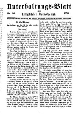 Der katholische Volksfreund Donnerstag 18. Dezember 1873