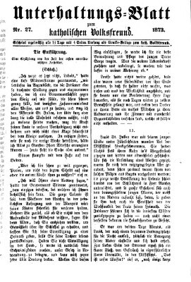 Der katholische Volksfreund Donnerstag 25. Dezember 1873