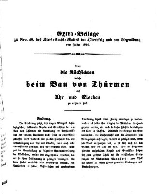 Königlich-bayerisches Kreis-Amtsblatt der Oberpfalz und von Regensburg (Königlich bayerisches Intelligenzblatt für die Oberpfalz und von Regensburg) Mittwoch 14. Juni 1854