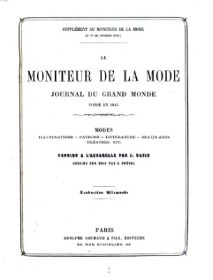 Le Moniteur de la mode Samstag 21. Februar 1874