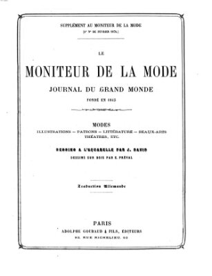 Le Moniteur de la mode Samstag 28. Februar 1874