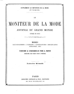 Le Moniteur de la mode Samstag 2. Mai 1874