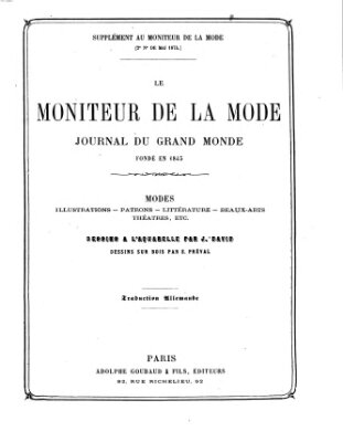 Le Moniteur de la mode Samstag 9. Mai 1874