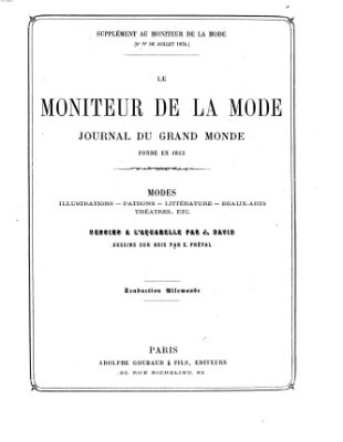 Le Moniteur de la mode Samstag 25. Juli 1874