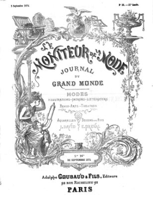 Le Moniteur de la mode Samstag 5. September 1874
