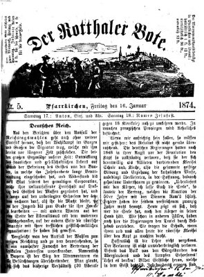 Rottaler Bote Freitag 16. Januar 1874