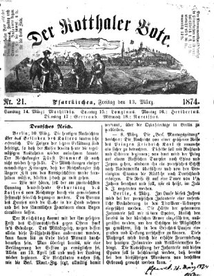 Rottaler Bote Freitag 13. März 1874