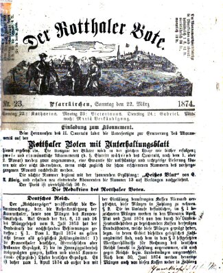 Rottaler Bote Sonntag 22. März 1874