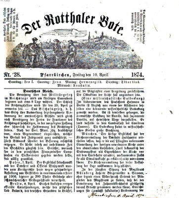 Rottaler Bote Freitag 10. April 1874