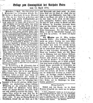 Rottaler Bote Sonntag 12. April 1874