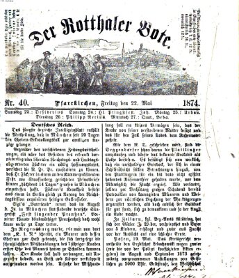 Rottaler Bote Freitag 22. Mai 1874