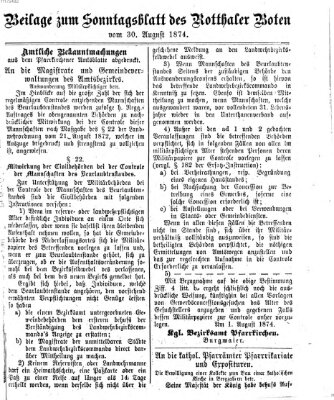 Rottaler Bote Sonntag 30. August 1874