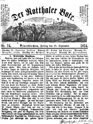 Rottaler Bote Freitag 25. September 1874