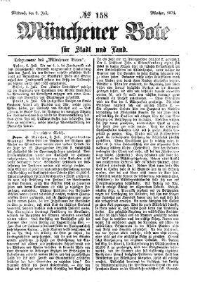 Münchener Bote für Stadt und Land Mittwoch 8. Juli 1874