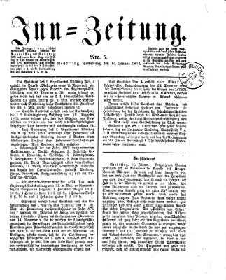 Inn-Zeitung Donnerstag 15. Januar 1874