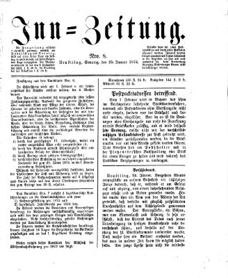 Inn-Zeitung Sonntag 25. Januar 1874