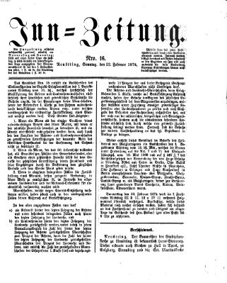 Inn-Zeitung Sonntag 22. Februar 1874