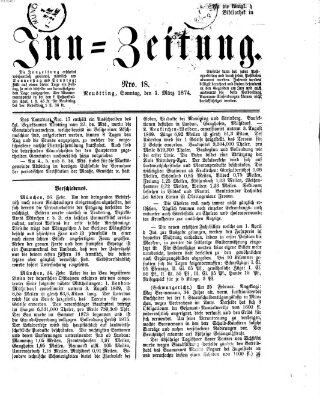 Inn-Zeitung Sonntag 1. März 1874