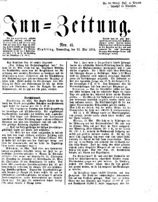 Inn-Zeitung Donnerstag 21. Mai 1874