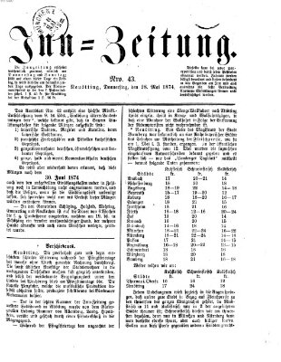 Inn-Zeitung Donnerstag 28. Mai 1874