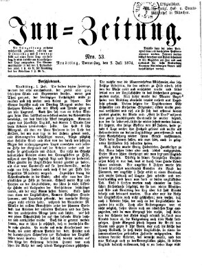 Inn-Zeitung Donnerstag 2. Juli 1874