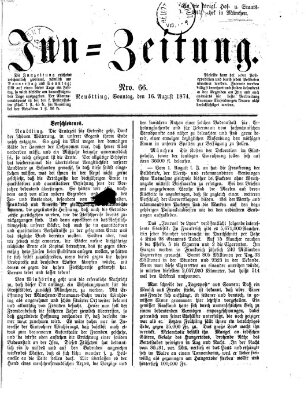 Inn-Zeitung Sonntag 16. August 1874