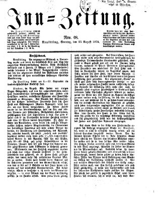 Inn-Zeitung Sonntag 23. August 1874