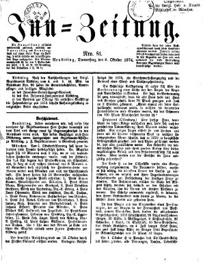 Inn-Zeitung Donnerstag 8. Oktober 1874