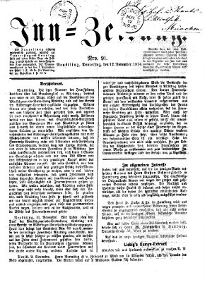 Inn-Zeitung Donnerstag 12. November 1874