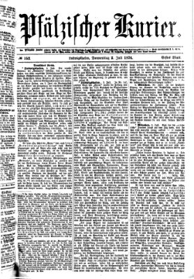 Pfälzischer Kurier Donnerstag 2. Juli 1874