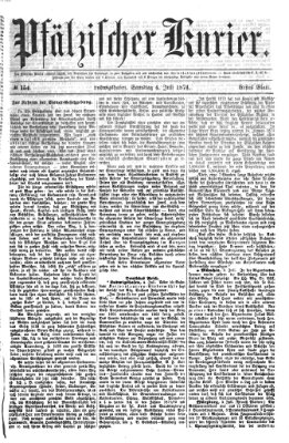 Pfälzischer Kurier Samstag 4. Juli 1874