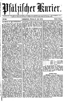 Pfälzischer Kurier Montag 6. Juli 1874