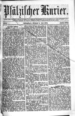 Pfälzischer Kurier Mittwoch 8. Juli 1874