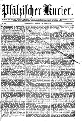 Pfälzischer Kurier Sonntag 19. Juli 1874